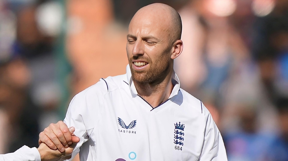 Due to an injury, England spinner Jack Leach will not play in the second test against India.