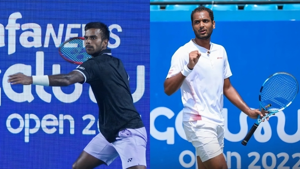 In the Bengaluru Open’s opening round, French rivals Sumit Nagal and Ramkumar Ramanathan draw.