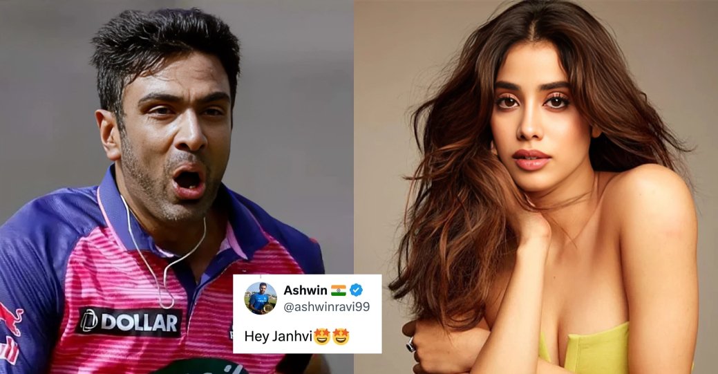 Ashwin’s Viral Banter with Janhvi Kapoor’s Parody Account: ‘Least I Can Do For You