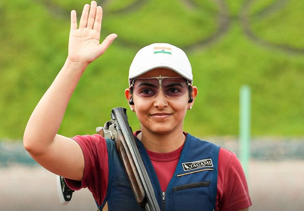 Maheshwari Chauhan, a shooter, won the 21st Paris Olympics medal with silence in Doha