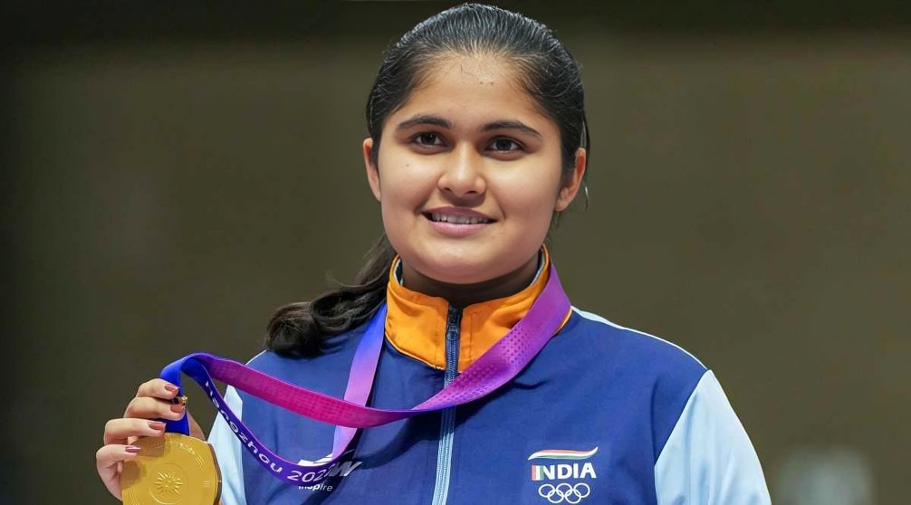 Palak Gulia, a pistol shooter, wins India’s 20th Olympic quota in Paris