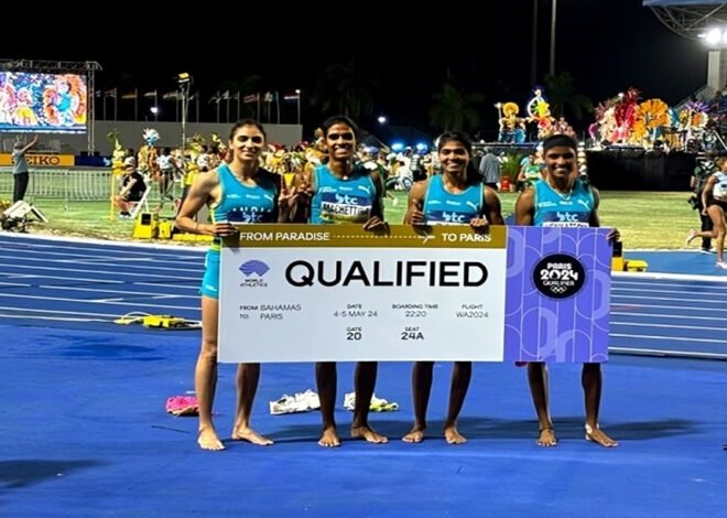 India’s 4×400-meter relay teams for men and women qualify for the Olympics in Paris