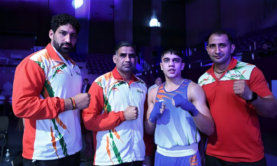 Four Indian boxers advanced to the semi-finals of the Asian U-22 and Youth Championships.